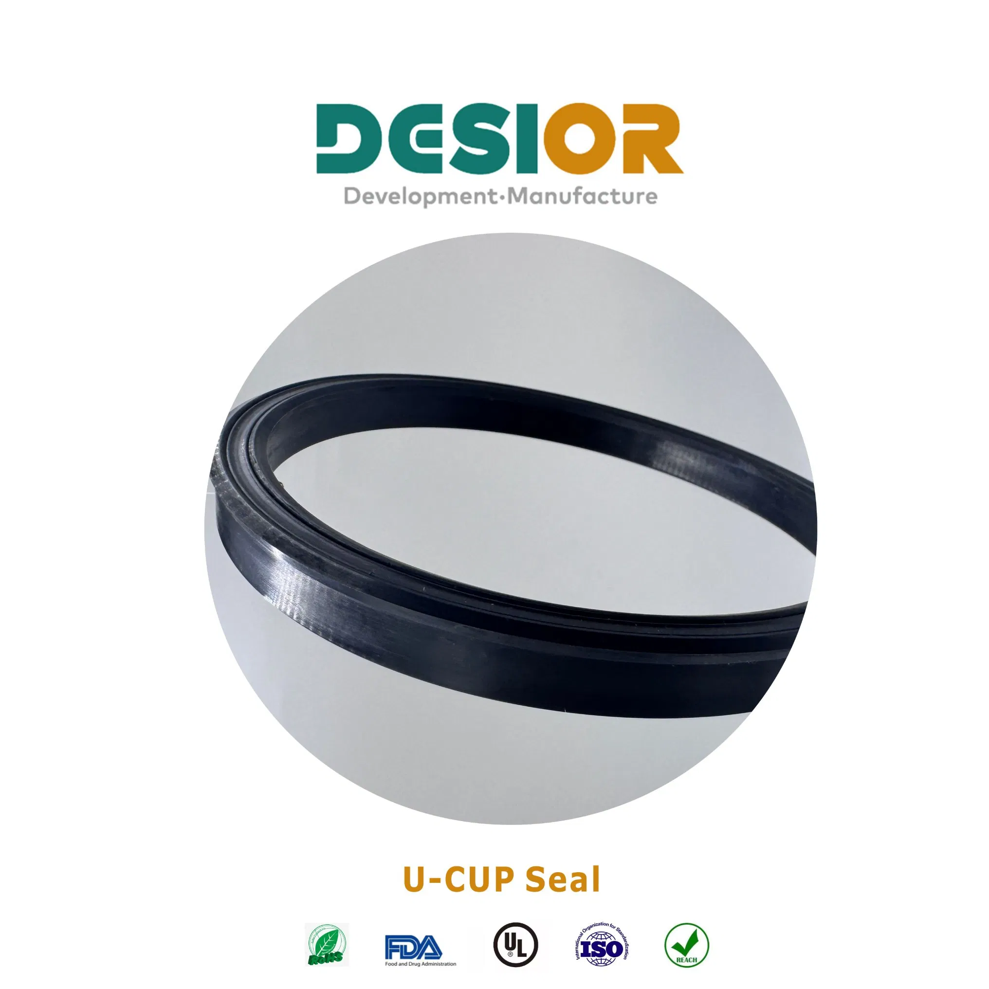 PU U Cup Piston Rod Seals Forklift Hydraulic Cylinder PU Oil Seals Customized Rod Oil Seal High Quality Nitrile Rubber Yxd ODU U/Y Cup Seals