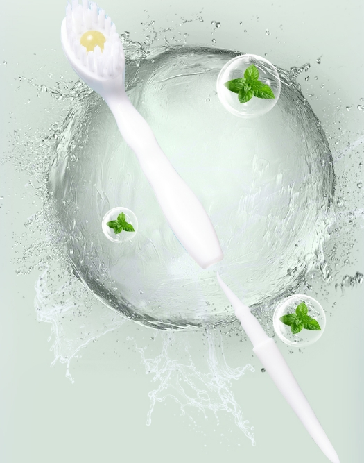 Disposable Toothbrush for Travel with Floss Refreshing Beads