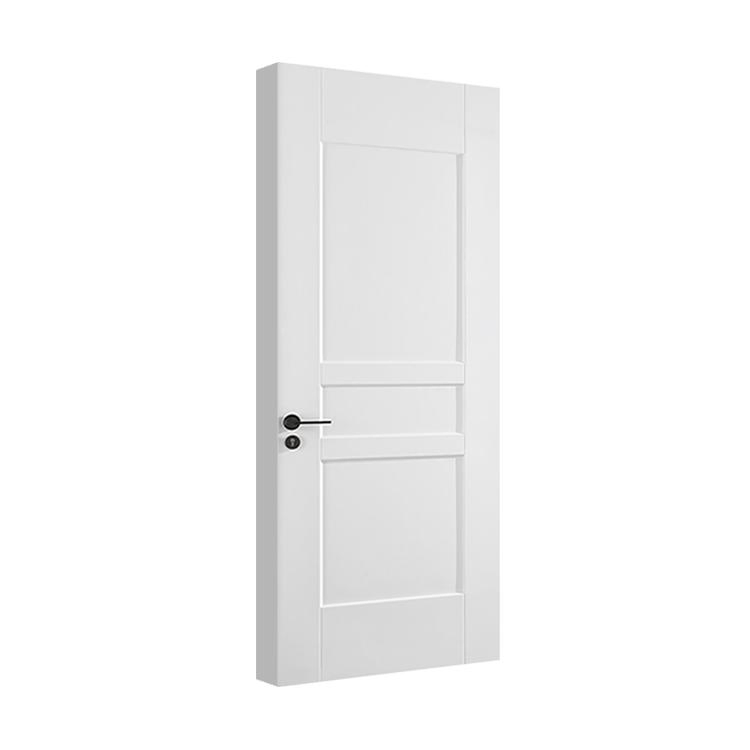 Solid Core Flush Simple Design Wood PVC Main Interior Door