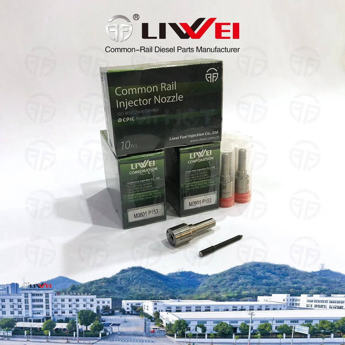 Liwei Bosch Common Rail Diesel Nozzle M0502 P147 for Siemens VDO Fuel Injector