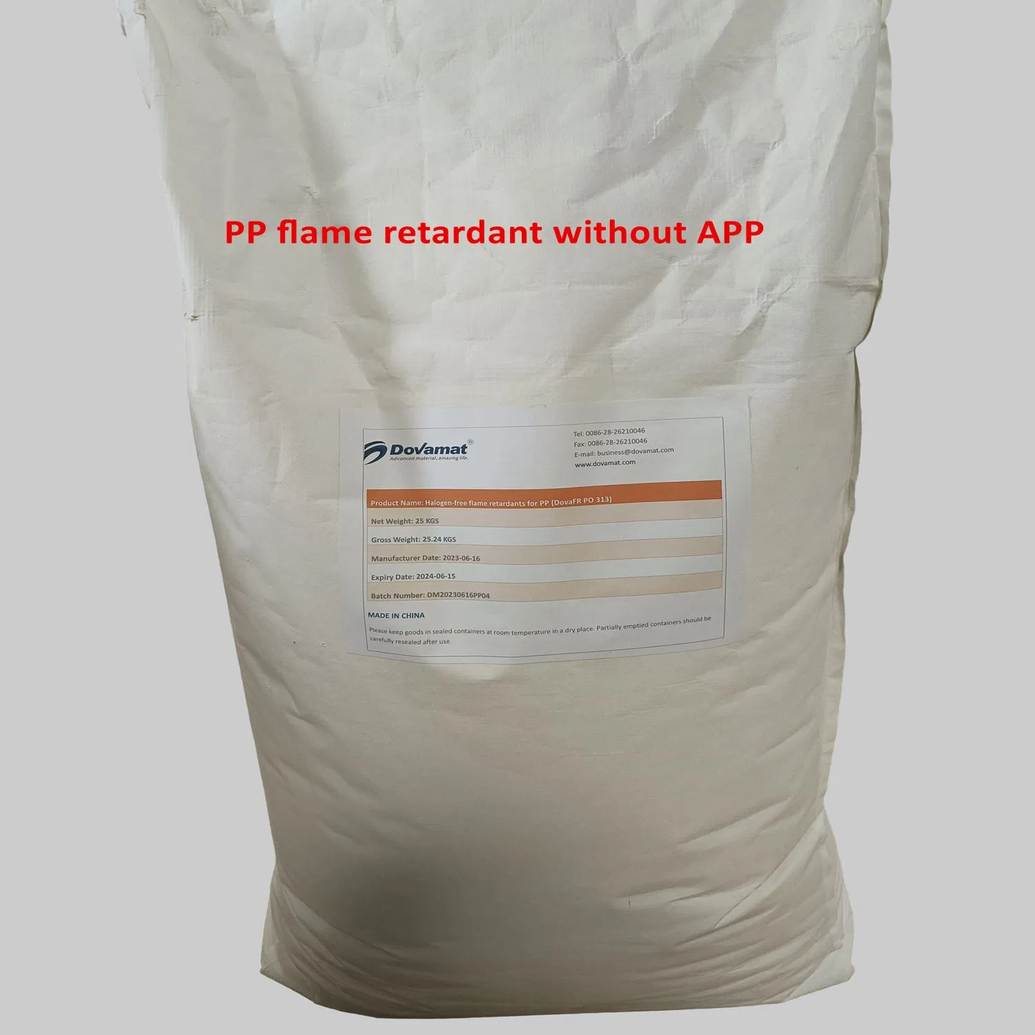 Halogen-Free Flame Retardant for Adhesive Tape, Free of Ammonium Phosphate Dovamat