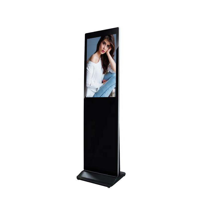 Slim Indoor 21.5 32 43 55 Inch Floor Standing Advertising Digital Signage