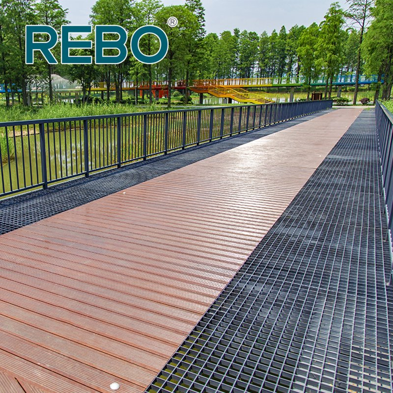 Balcony Outdoor Bamboo Wood Flooring Bamboo Material Decking