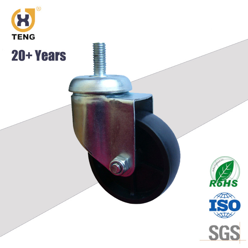 China Professional Manufacture 3inch Grip Stem Swivel Caster Wheels with Thermoplastic Rubber Wheel
