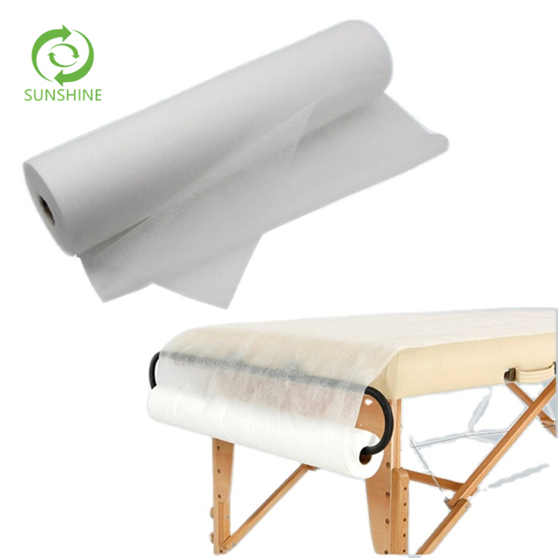 100% PP Virgin Nonwoven Fabric Medical Bedsheet in Roll Factory