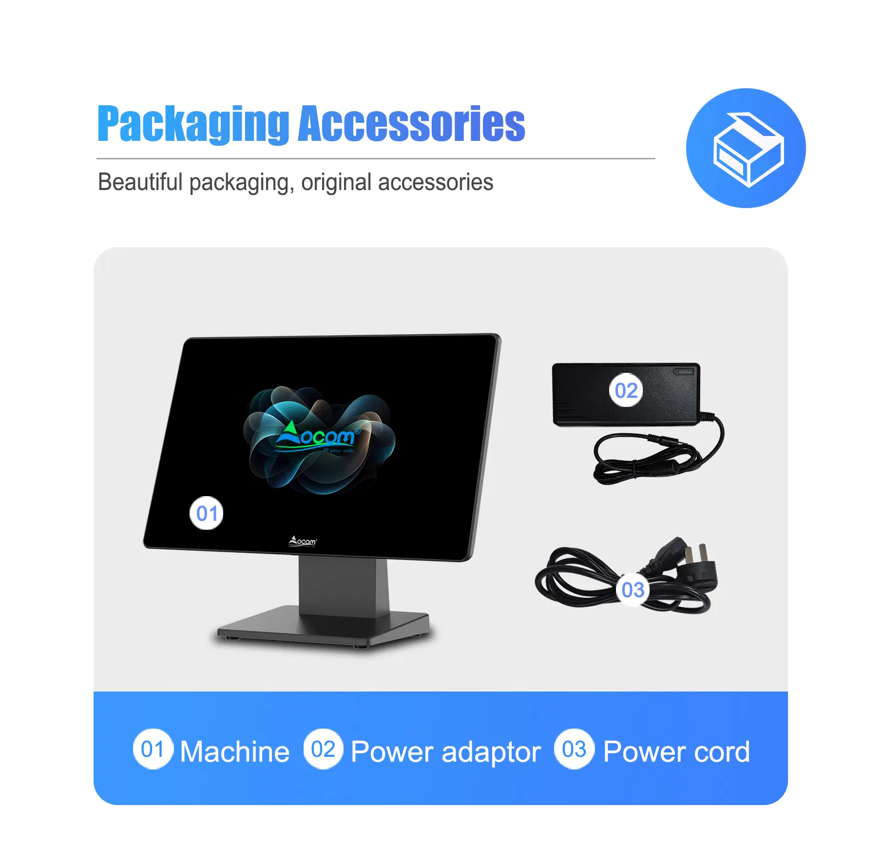 One-Stop 15.6 Inch Cash Register, Msr, iButton, VFD, Secondary Screen for Your Option