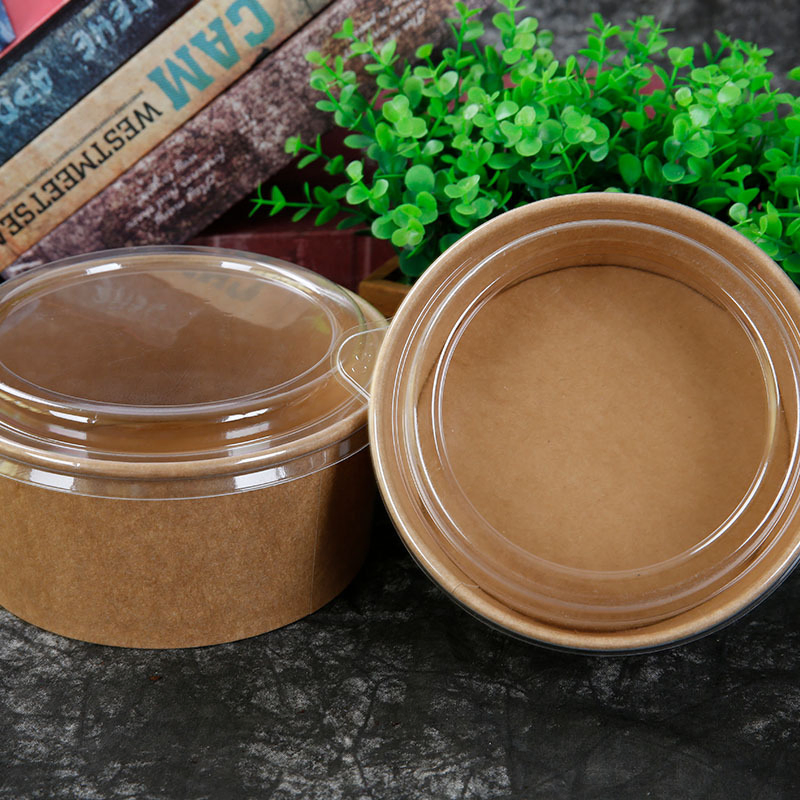 Creative Design, Exquisite Packaging: Thickened Kraft Bowl, Highlight The Quality of The Restaurant