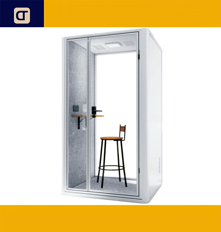 Prefabricated House Integrated Soundproofing Acoustic Office Booth Mobile House Mobile Office Aluminum Sound Insulation Phone Booth Operating Room Monitor Room