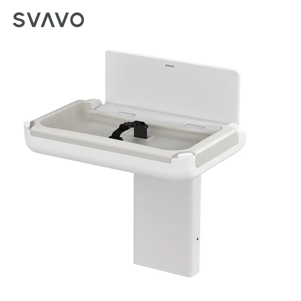 Public Restroom Wall Mounted Baby Diaper Station Baby Changing Table Vertical Baby Changing Station