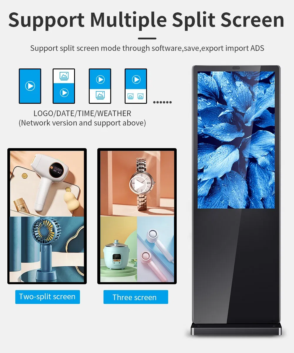 2500nits High Brightness LCD Outdoor Digital Signage Advertising Player Big Screen TV Display Outdoor Touch Screen Kiosk