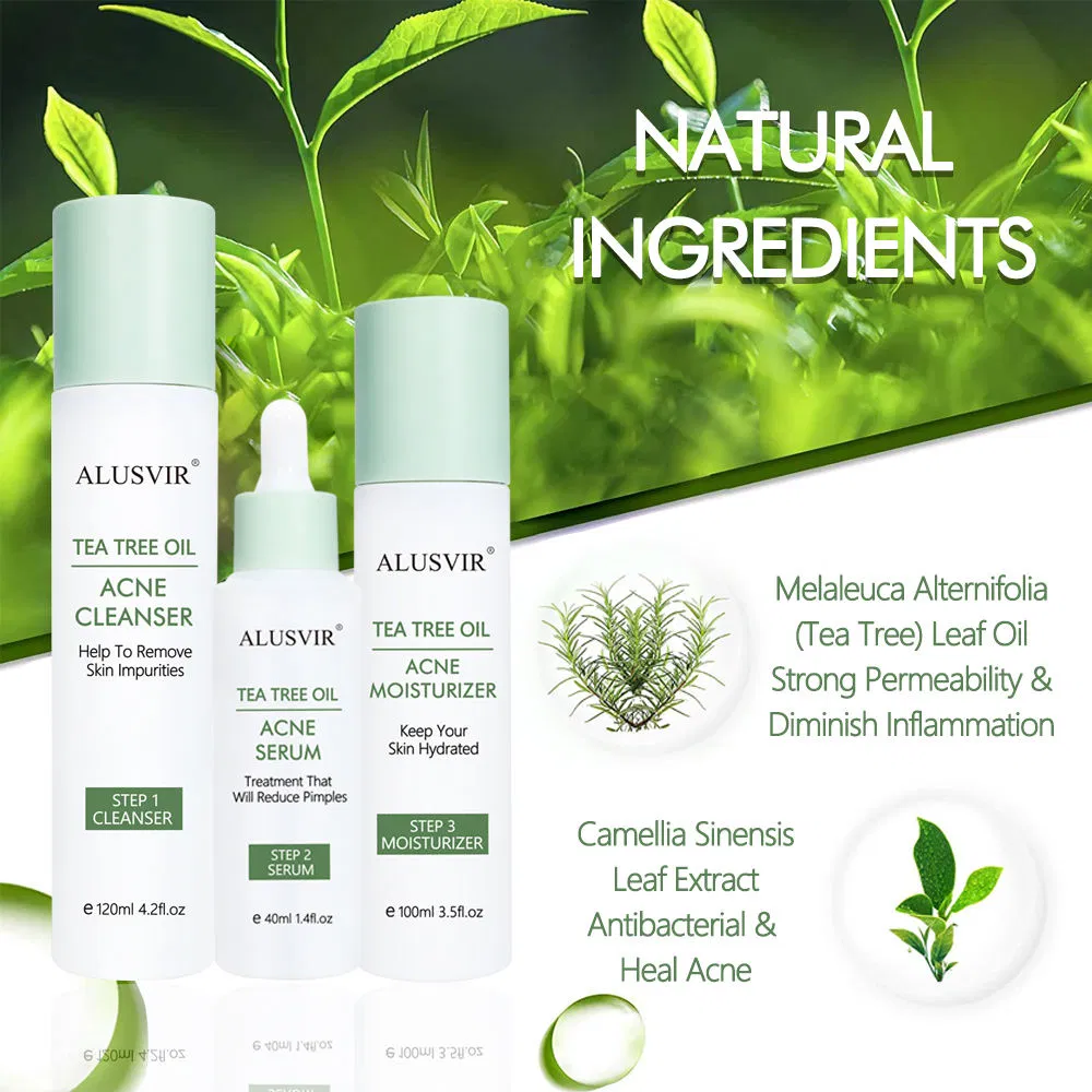Natural Organic Tea Tree Moisturising Skincare Set for Children's Acne