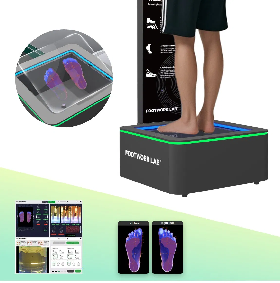 Custom Orthotic Foot Scanner Insole Machine Foot Clinic Podoscanner