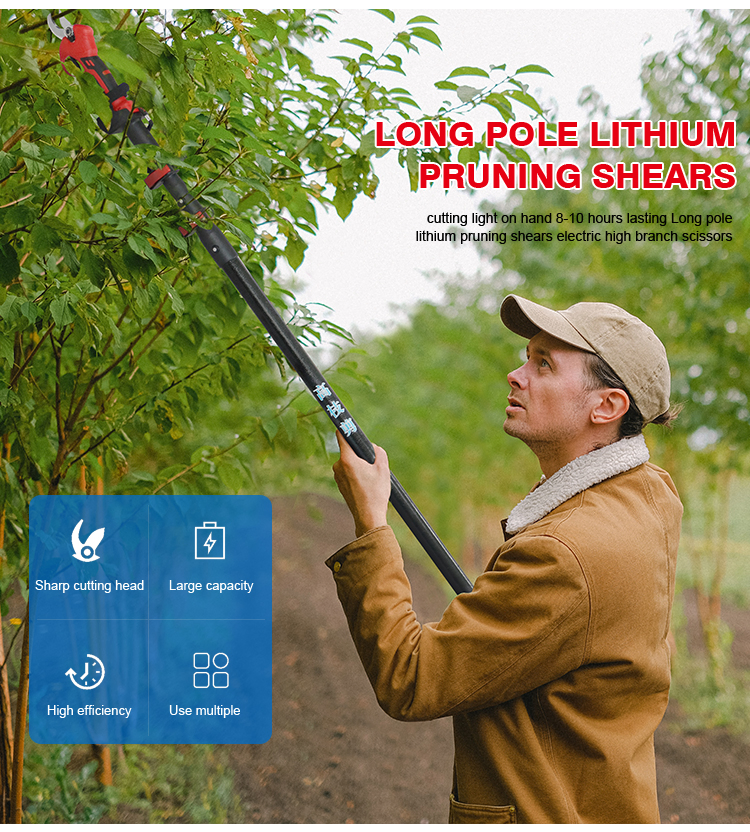 High Quality 3.5m Lithium Battery High Altitude Pruning Cutting Machine