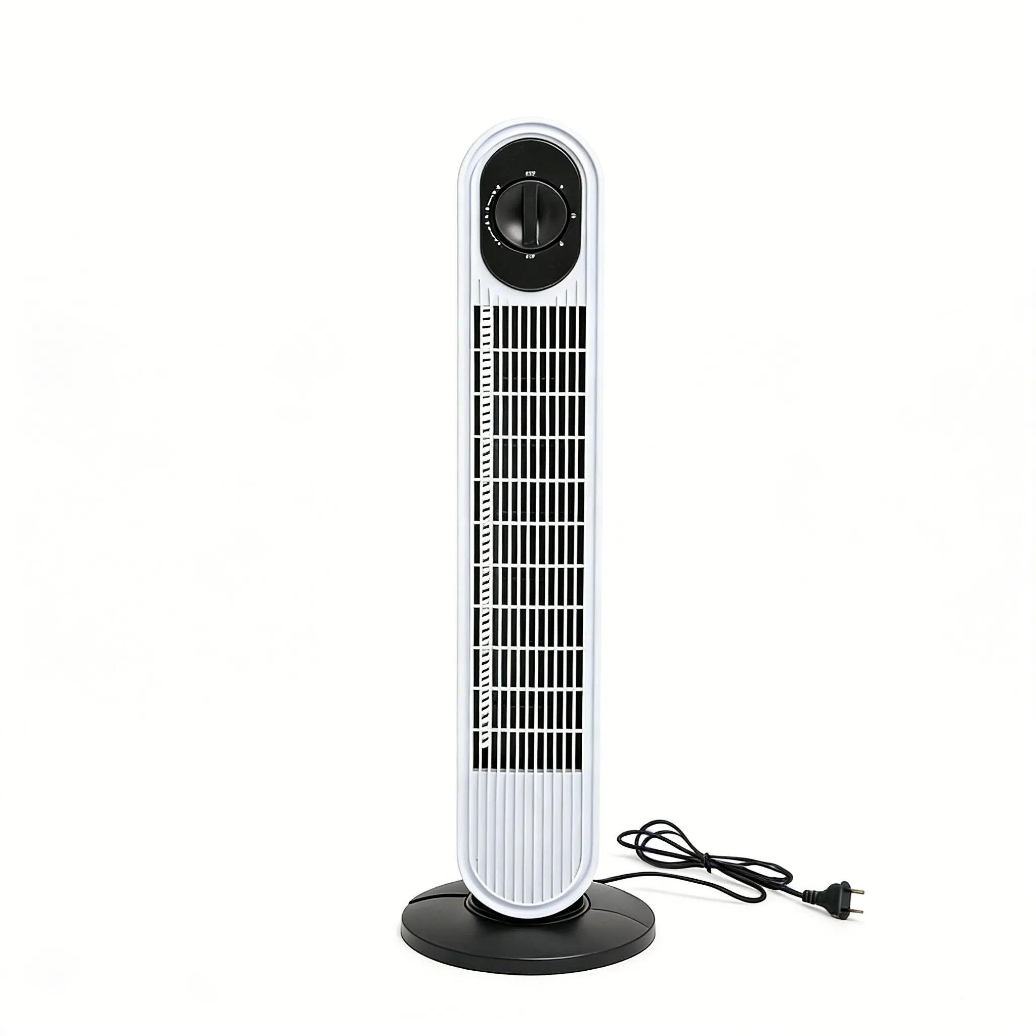 Ultra-Quiet Indoor Bladeless Tower Fan - 360° Rotating, Sleek Floor-Standing Design for Bedroom & Home Use Energy-Efficient, Safe & Space-Saving Household