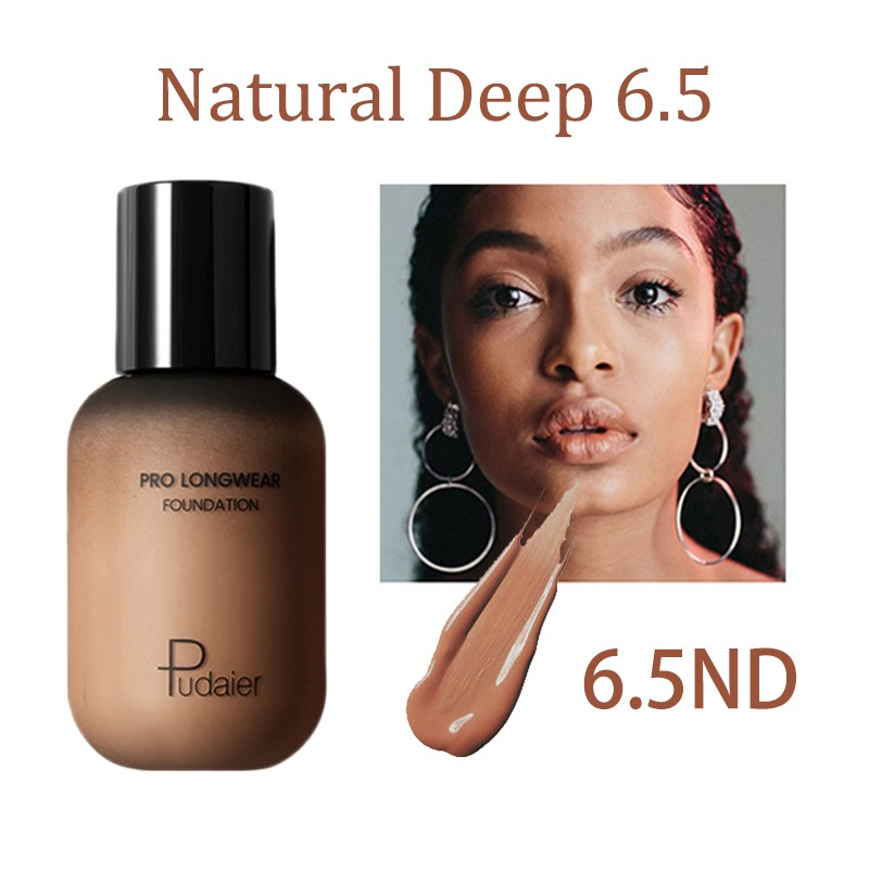 Yl02 Matte Dark Skin Liquid Foundation Wheat Color Bronzer European and American Makeup Tanning Liquid Foundation