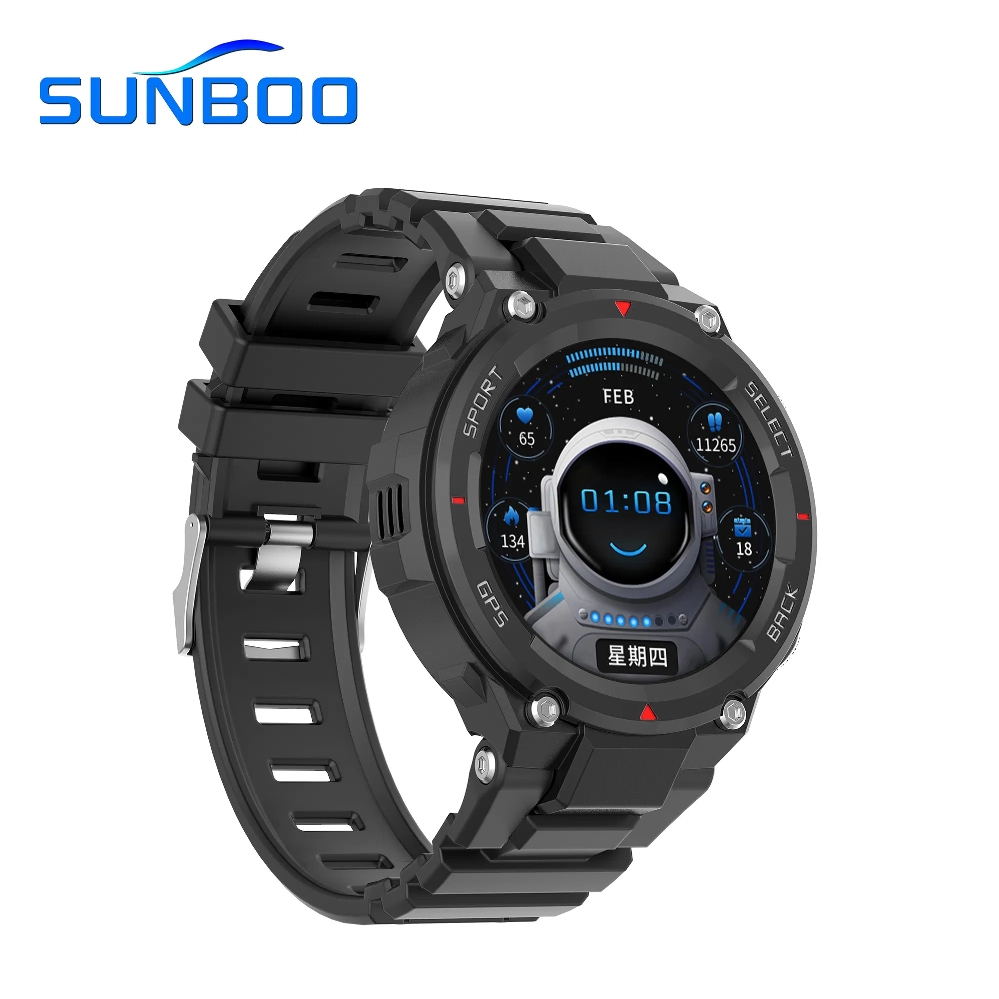 Мужские умные часы Sunboo DT5 Sport -10, черные