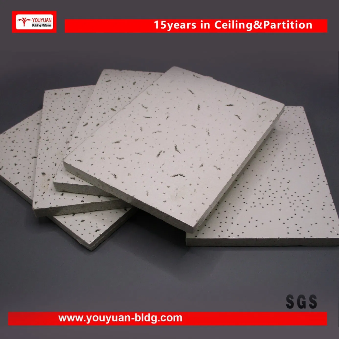 New Types of Pop Ceiling Design Mineral Fiber Board