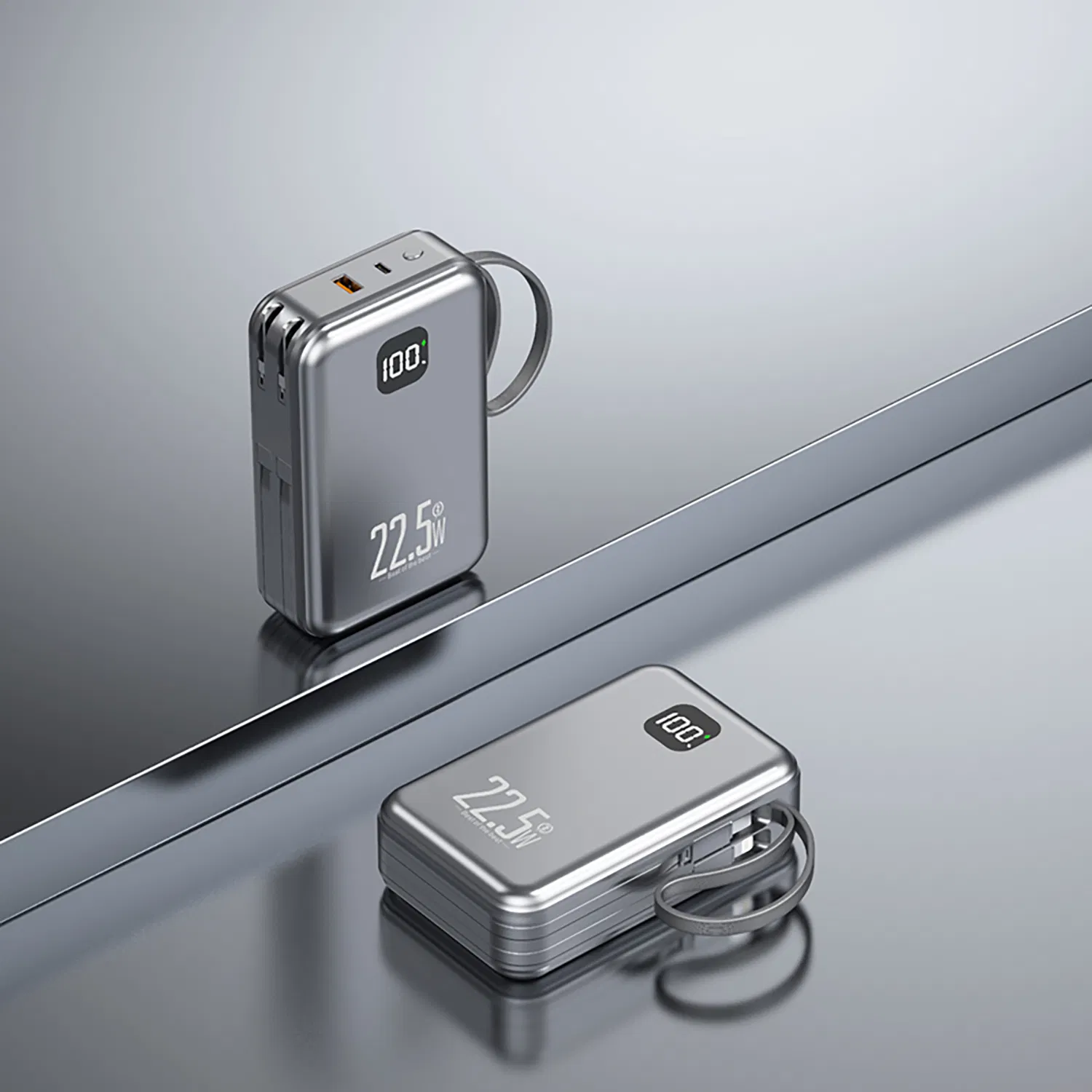 High Capacity Portable Power Bank with Smart LED Display