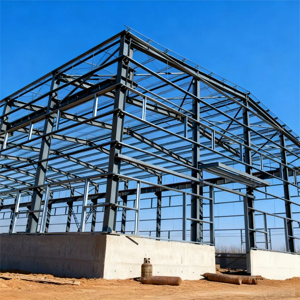 Fire-Retardant Steel Structure for General Industrial Storage Sheds with BS Standard Steel Construction