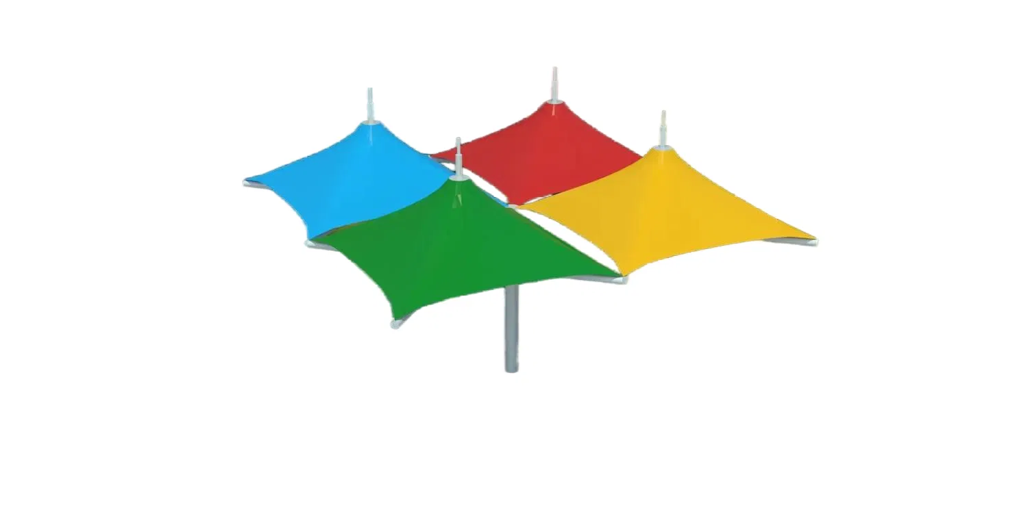 Outdoor Park Landscape Shed Tensile PVDF Roof Ceiling Membrane Steel Structure Awning