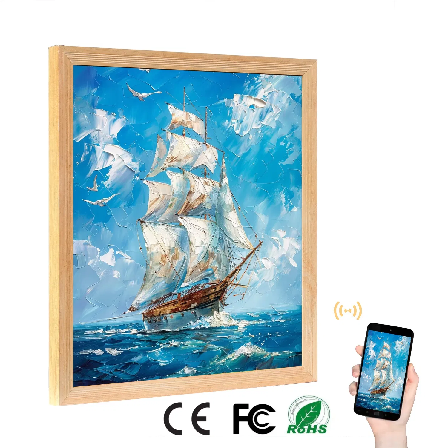 Квадратная LCD рамка для фото и картин CY-HD279