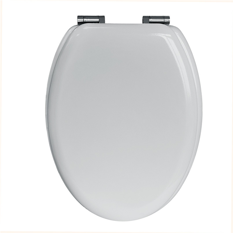 Sanipro Bathroom Attachment Modern Slow Closing Standard Round Shape Wc Toilet Lid White Molded Wood Toilet Seat Cover