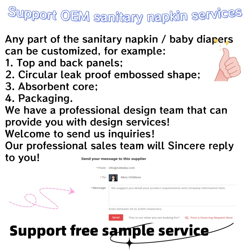 Custom Private Label Japan Quality Distribution Layer Super Absorbent Ultra-Thin Sanitary Napkins