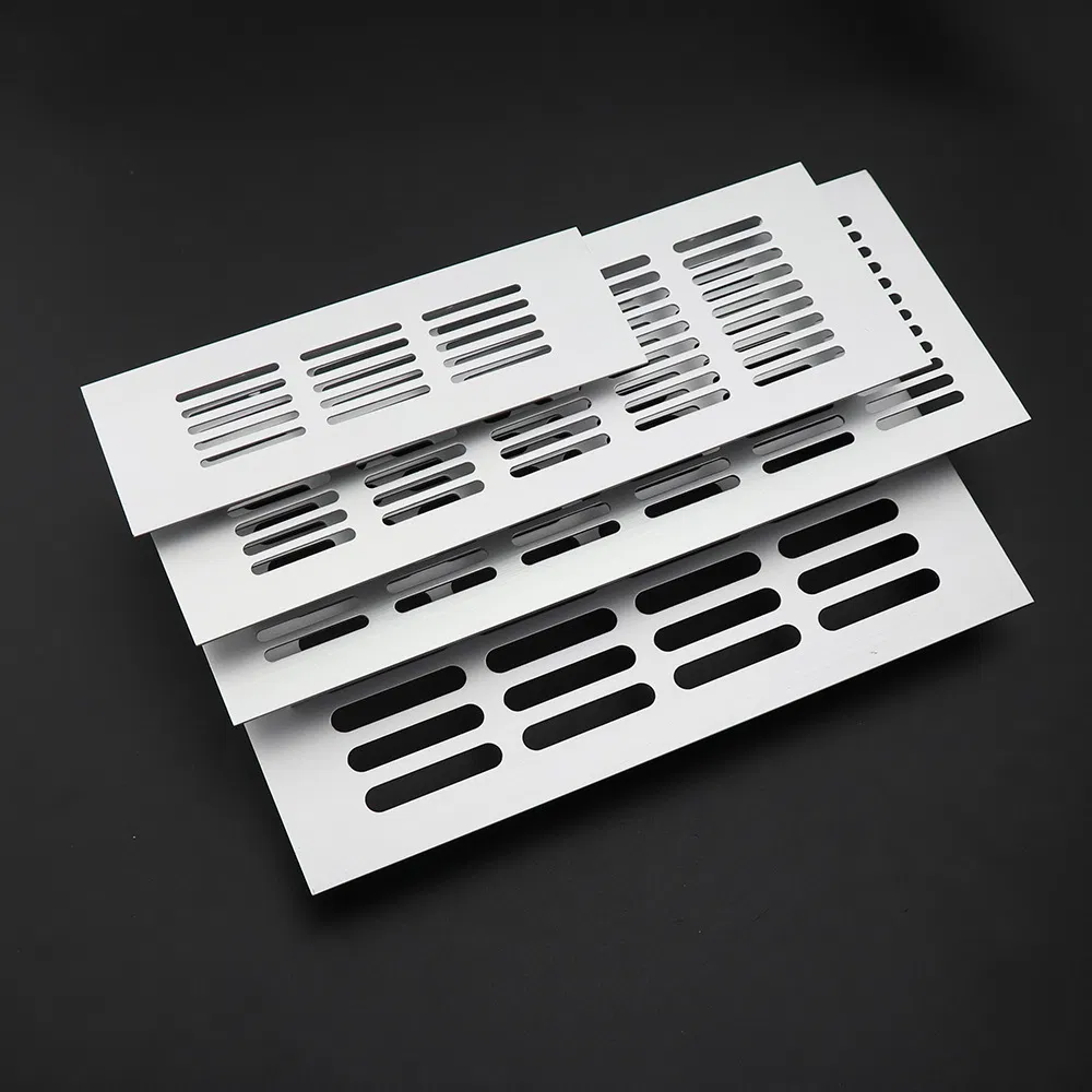 Aluminum Alloy Air Vent Plate Ventilation Grille for Closet Shoe Cupboard Decorative Cover