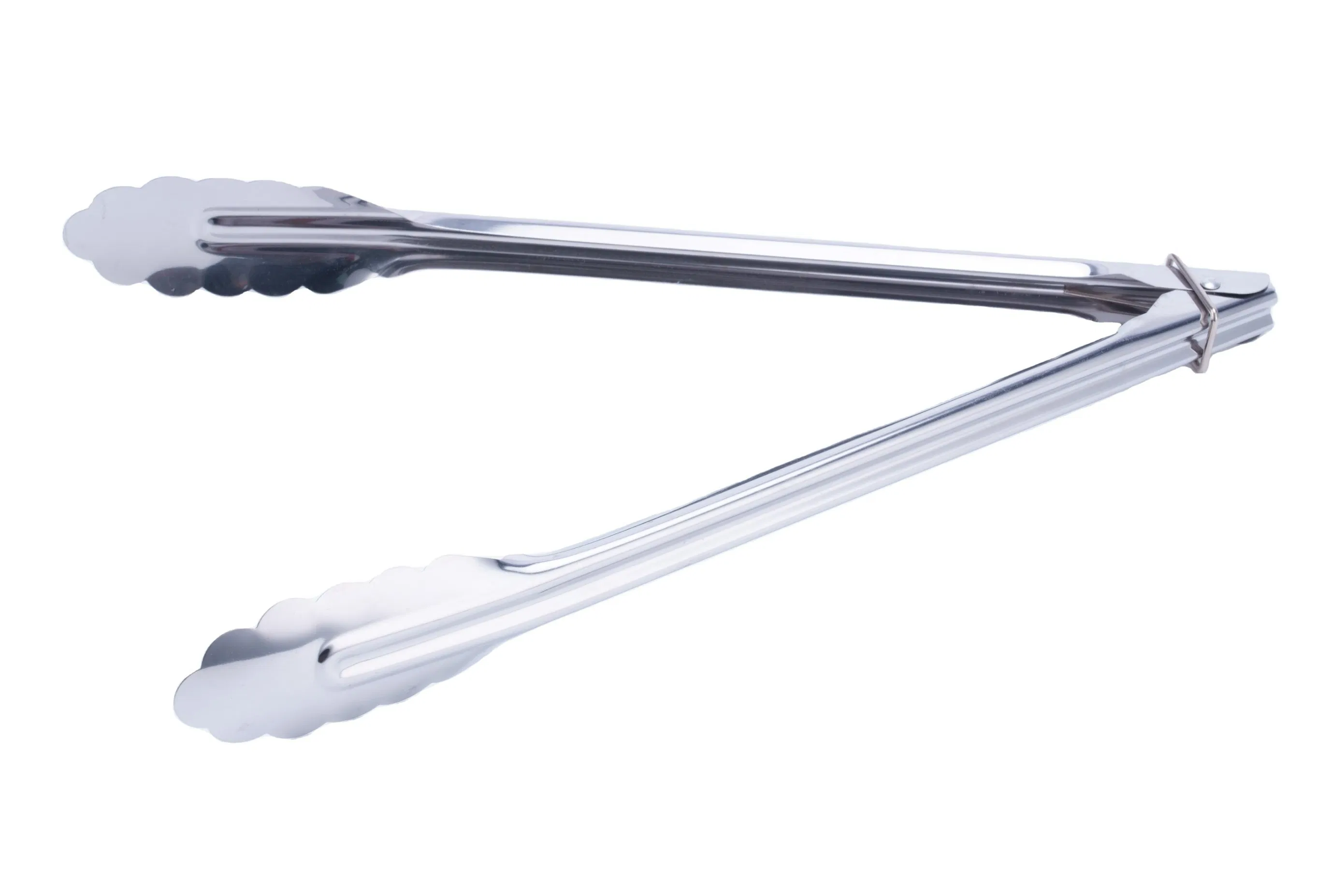 Utility Tong Stainless Steel Serving Tongs Kitchen Cooking Tongs for Salad Baking Food Barbecue Grilling
