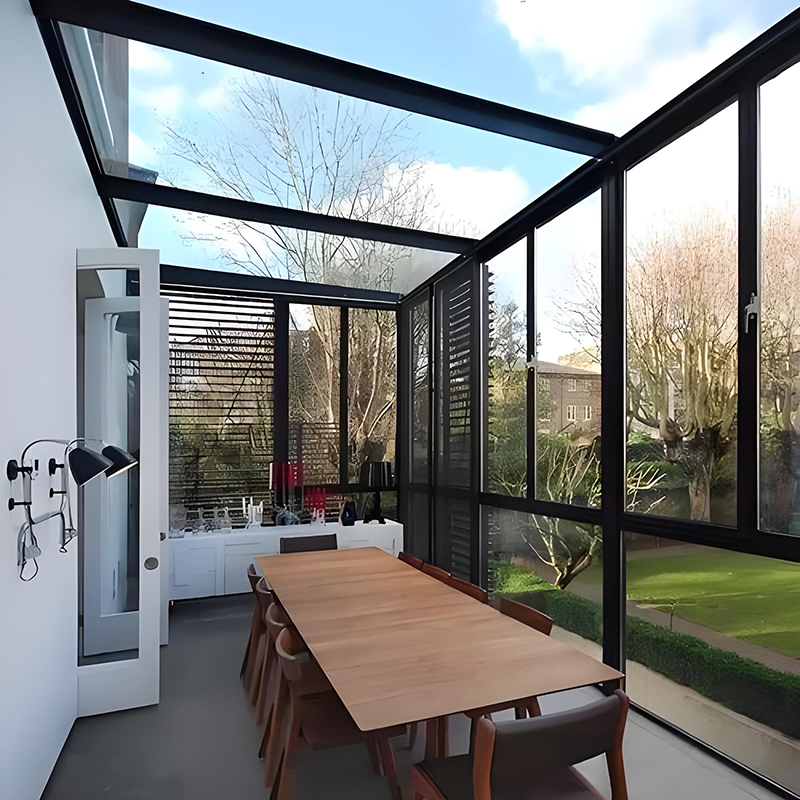 Pet-Proof Scratch-Resistant Flooring Durable Glass Sunroom