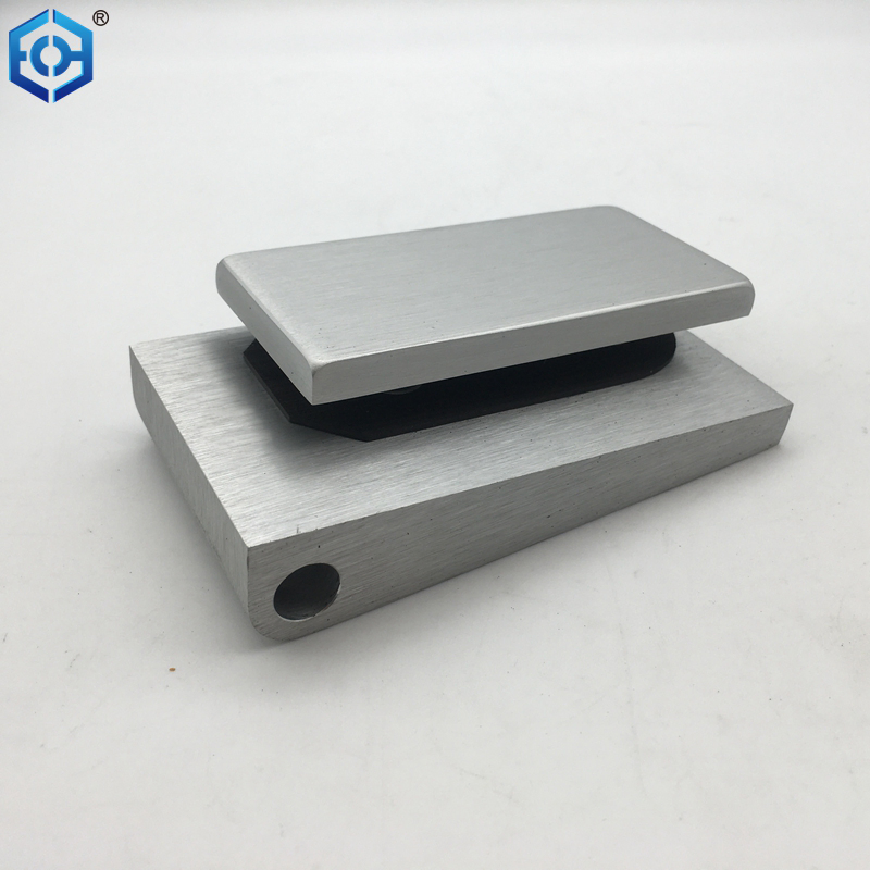 Silver Aluminium Glass Door Hinge for Glass Doors Glass Thickness 10mm