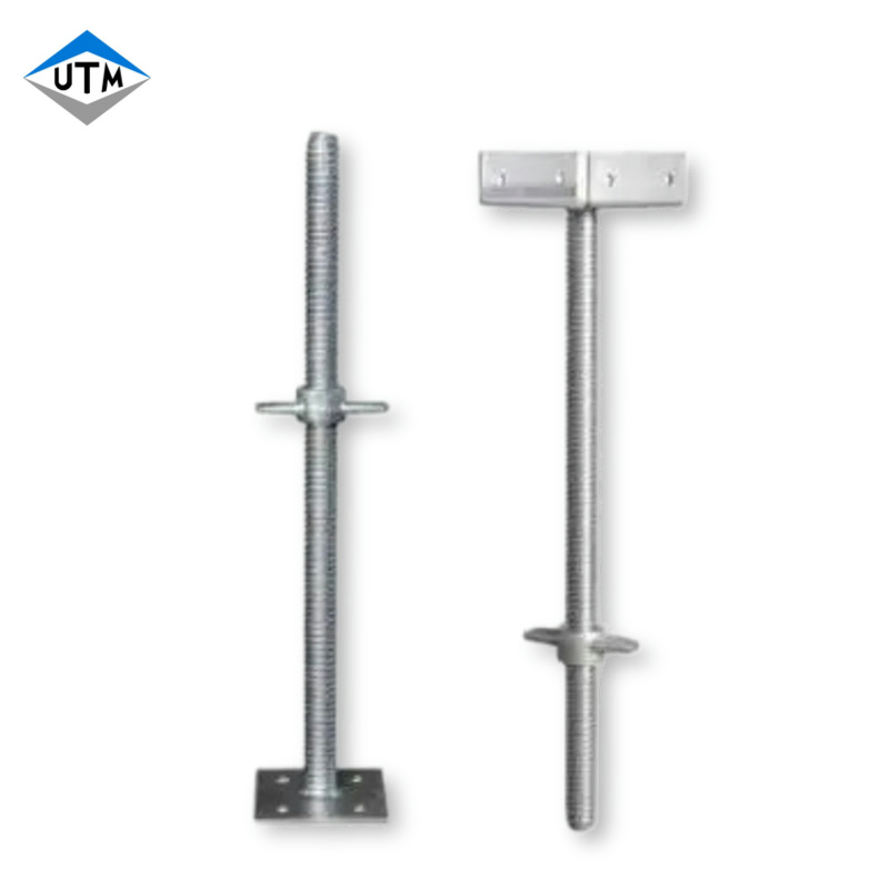 Wholesale Price OEM Galvanized Q235 Steel Adjustable Screw Base Jack and U Head Jack Scaffolding Base Jack for Ringlock / Cuplock Scaffold