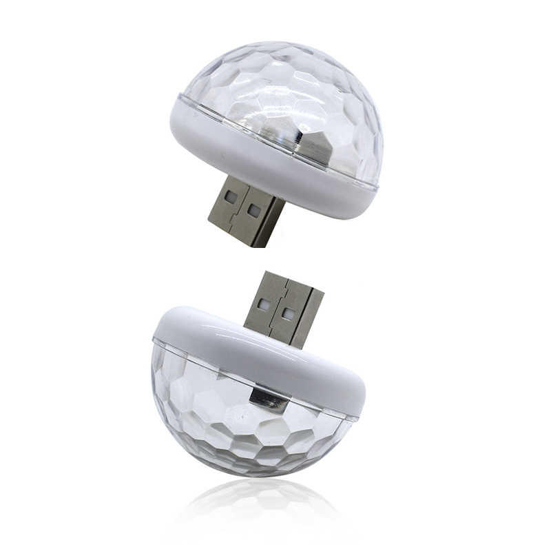 USB LED свет для авто с музыкой, RGB подсветка салона