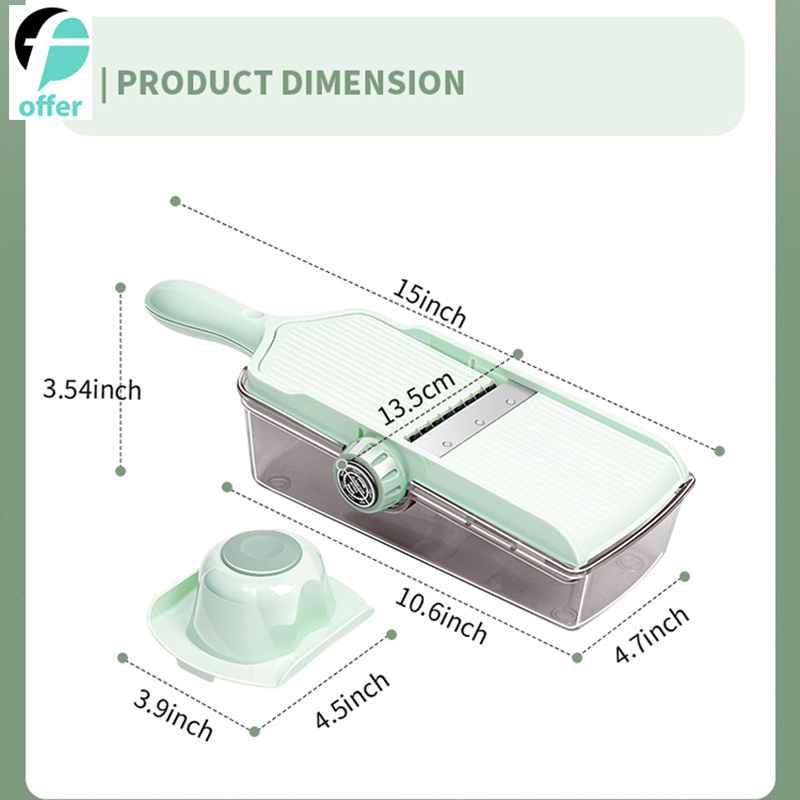 Multi-Functional Vegetable Chopper – ABS, POM, TPR, 304 Stainless Steel & 420j Kitchen Cutter