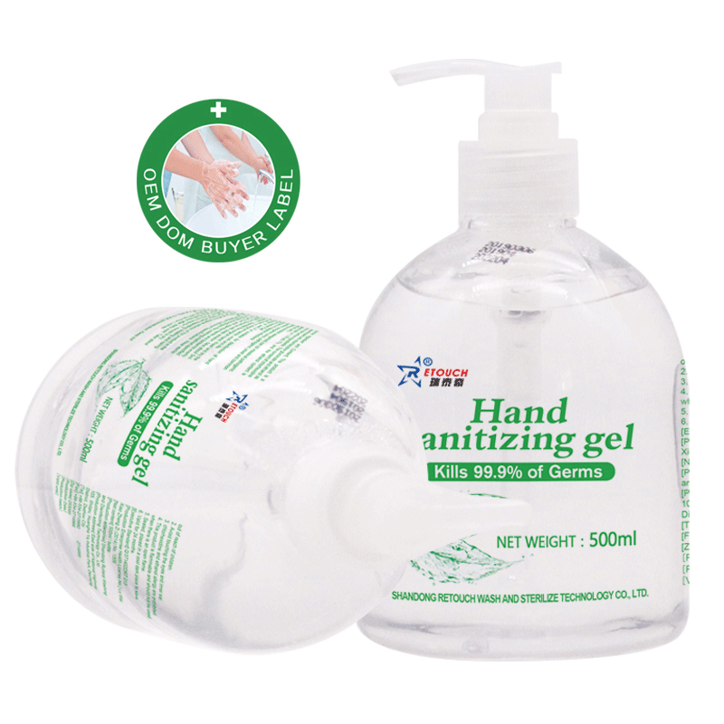 500ml 75% Alcohol Instant Waterless Antibacterial Hand Sanitizer Gel Manufacturers