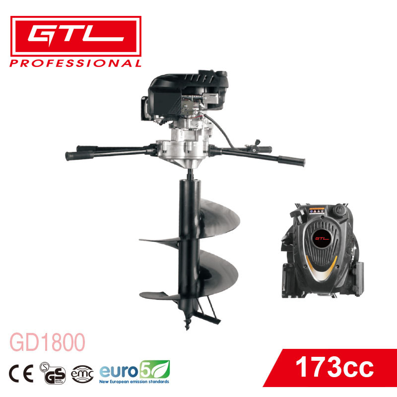 High Efficiency 6.5HP 173cc Gasoline Earth Auger with Rato Engine (GD1800)