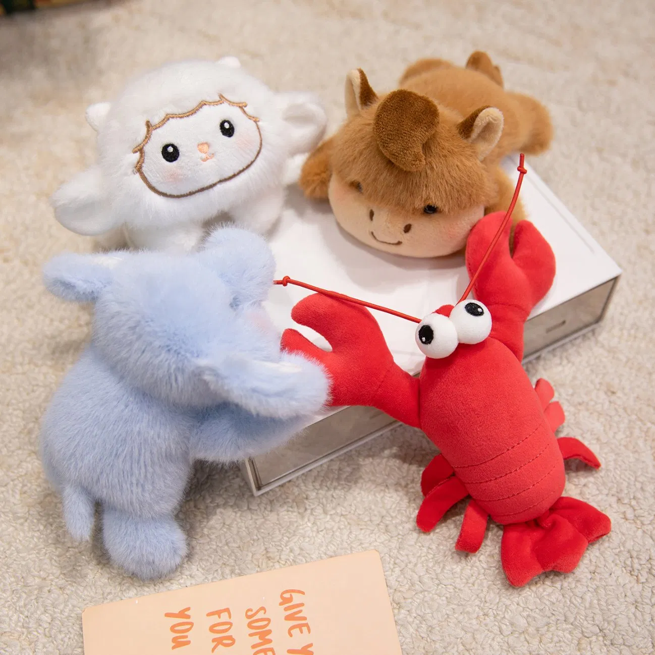 Customized Plush Animal Fridge Magnets Magnetic Dolls Home Decoration Birthday Gifts