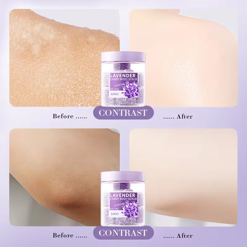 Ditong Easy Rinse Not Greasy Exfoliator Pore Shrinking 140g Lavender Body Scrub