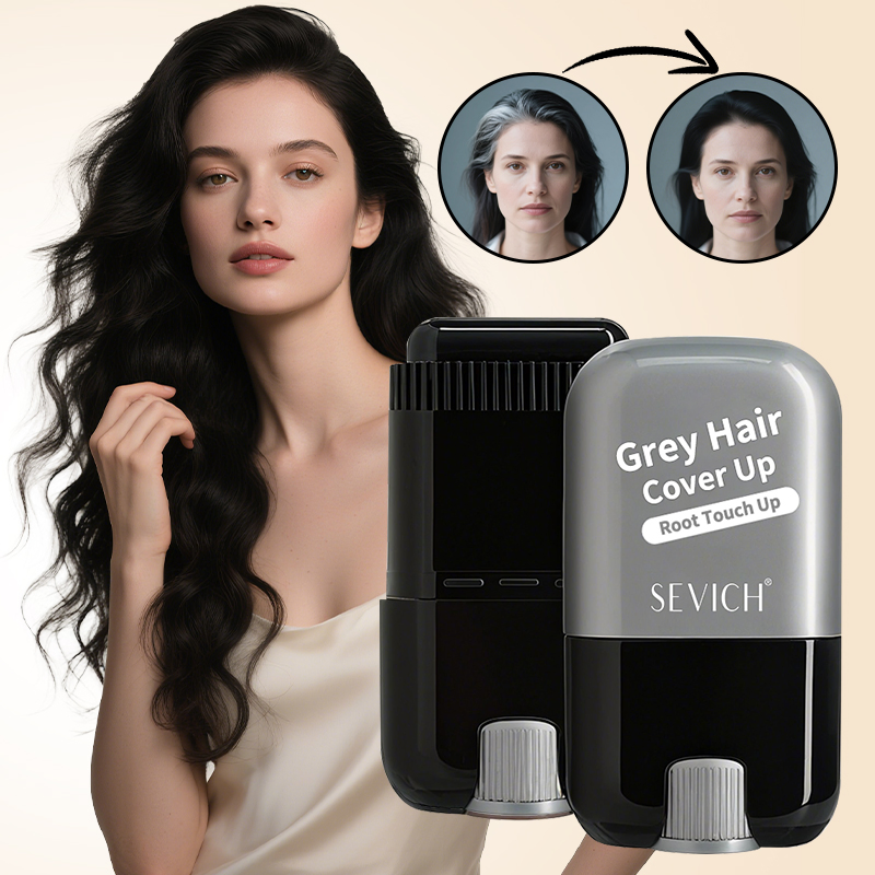 Factory Spot Wholesale Temporary 3-Colors Magic Root Cover up Hair Dye Pen Black Hair Color Comb Stick