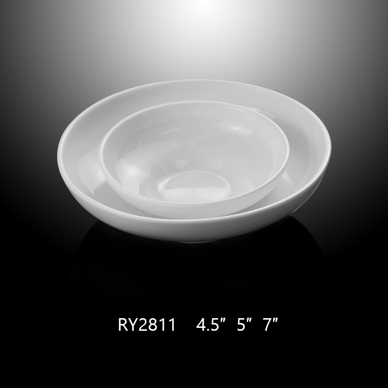 Chaozhou Factory Ceramic Round Salad Bowls for Sale