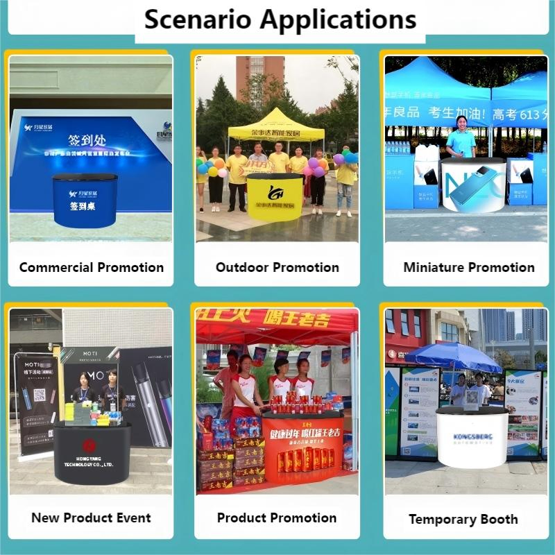 Customizable Portable Aluminum Alloy Expandable Magnetic Exhibition Reception Promotional Counter