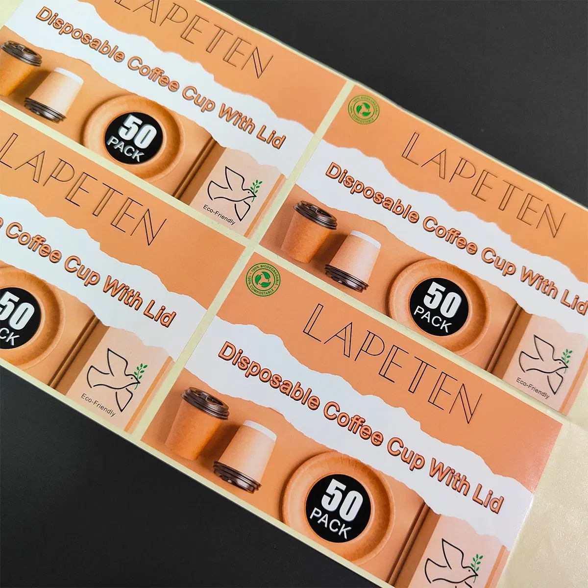 Factory Customized Coated Paper Self-Adhesive Labels, PE, Pet, PVC Self-Adhesive Labels. Anti-Counterfeiting Adhesive Label, Bronzing, Thermal Paper Adhesive