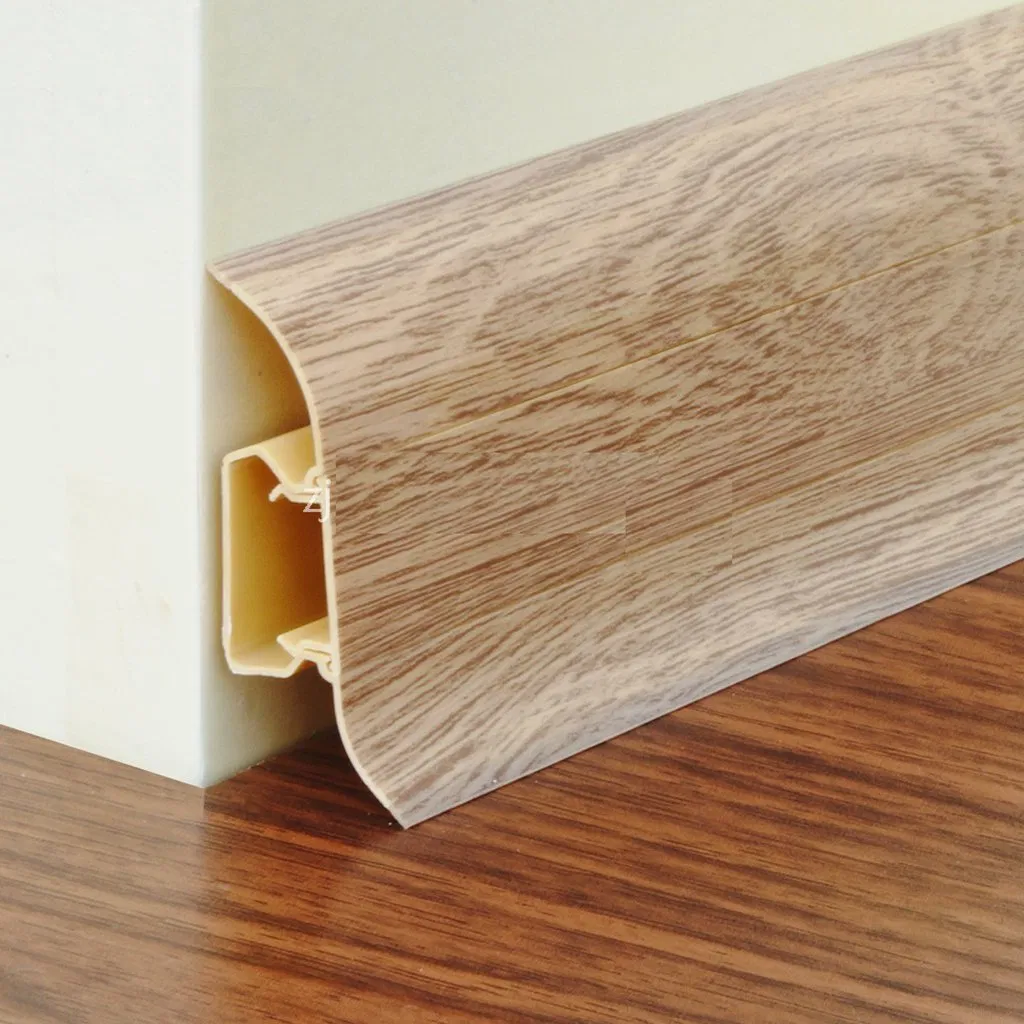 48.8mm Skirting Boards PVC Plinth for Home Furniture Decoration