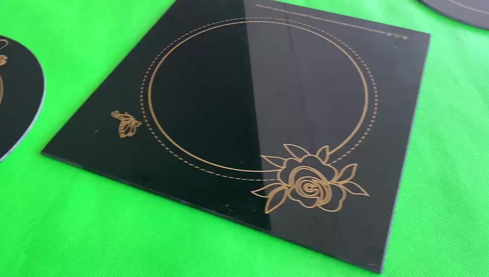 High Color Pattern Ceramic Fritted Ceramic Glass for Induction Cooker