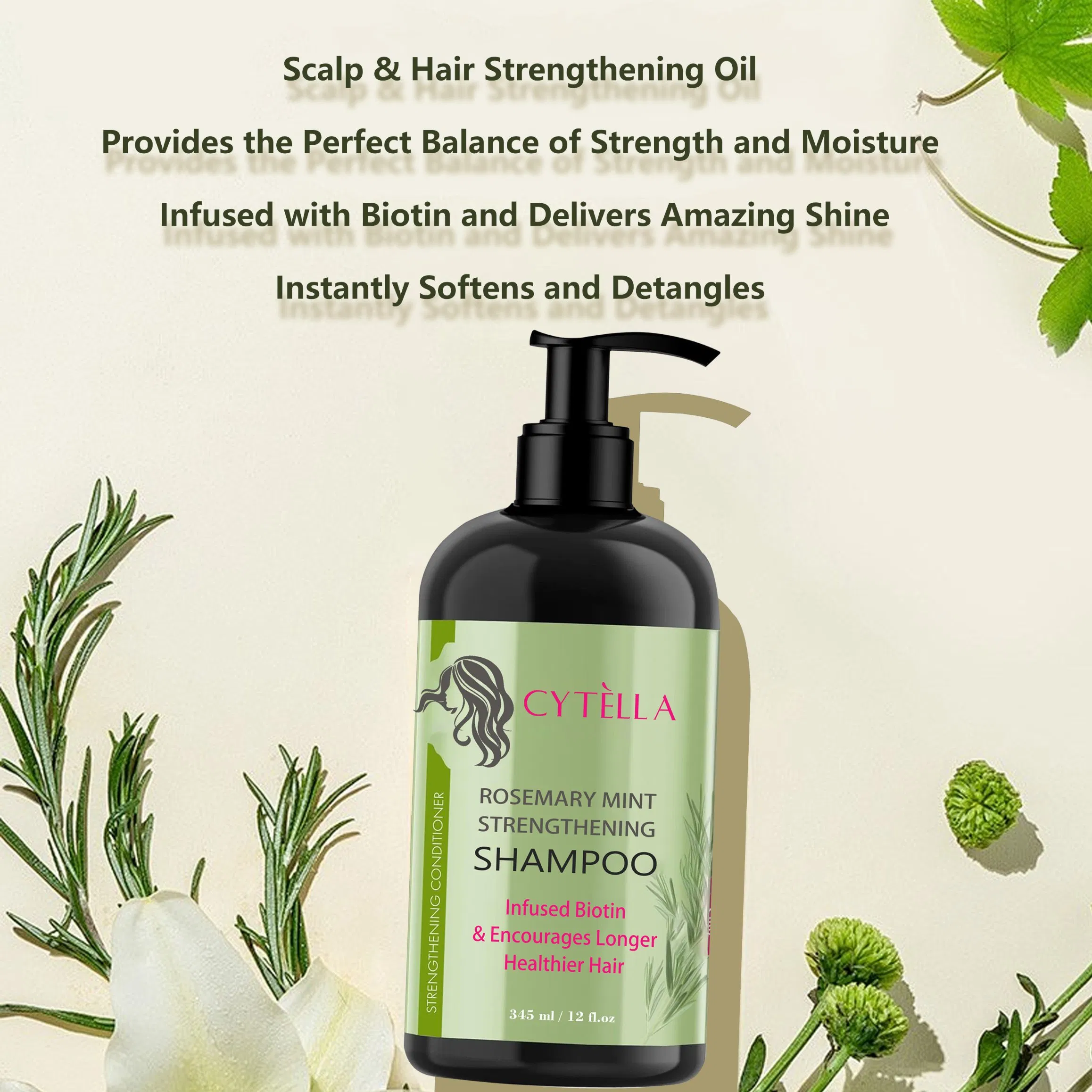 Cytella Rosemary Mint Strengthening Shampoo