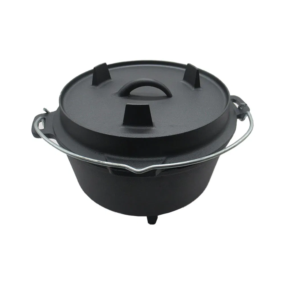 Чугунный казан для кемпинга и BBQ, 9 кварт