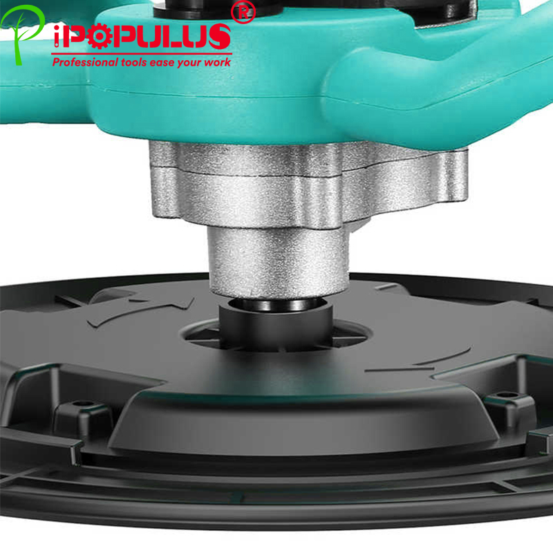 Ipopulus 380mm Random Ortbital Round Electric Sander 1680W High Power Floor Polisher Car Waxing Machine Wall Putty Grinding Tools