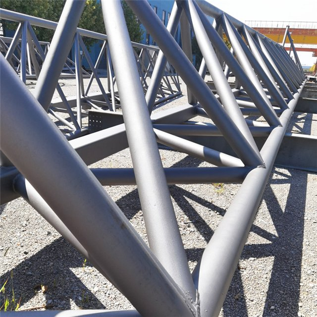 SB076 Heavy Duty Jumbo Steel Column Truss For Construction Material