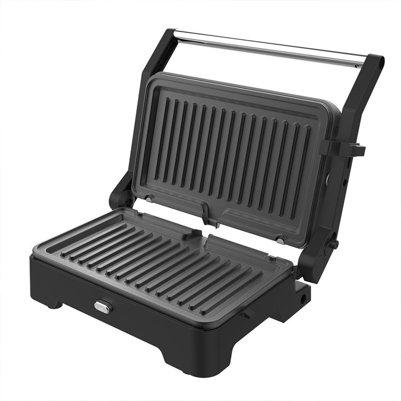 Removable Plate Electric Grill and Panini Press with Non-Stick Coating