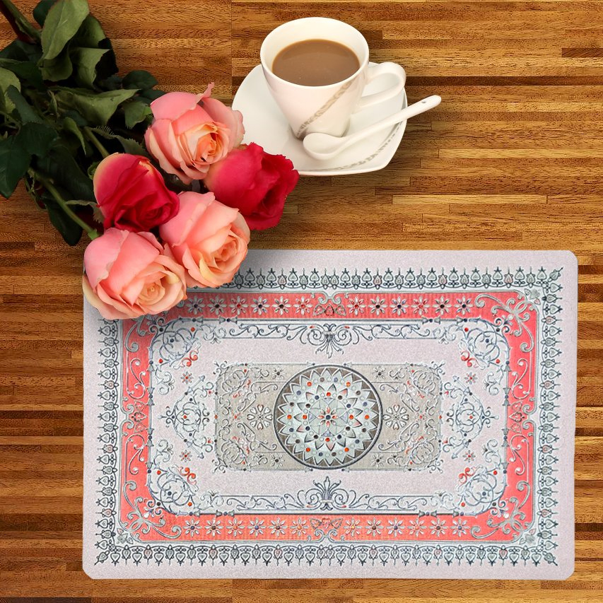 PVC Gold/Silver Lace Placemat (JFCD-032)